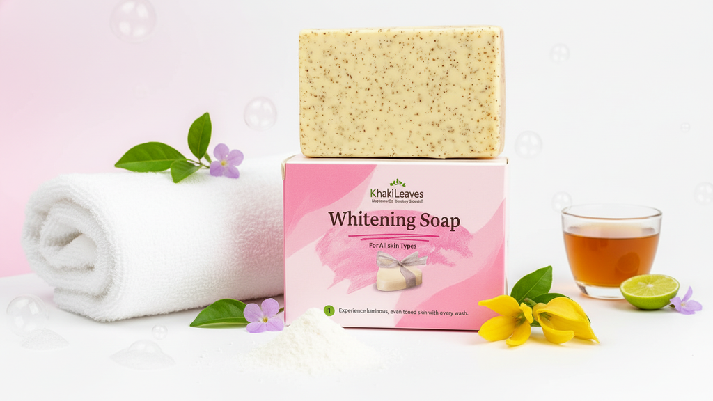 Khaki Leaves – Whitening Beauty Soap | Fair, Soft & Bright Skin (100 g)