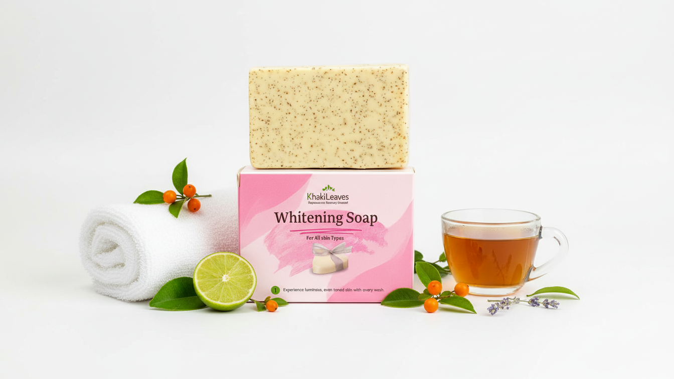 Khaki Leaves – Whitening Beauty Soap | Fair, Soft & Bright Skin (100 g)