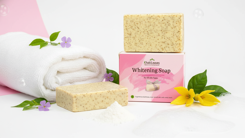 Khaki Leaves – Whitening Beauty Soap | Fair, Soft & Bright Skin (100 g)